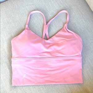 Halara Pink Women’s sports bra with inserts.  Size small.  NWOT